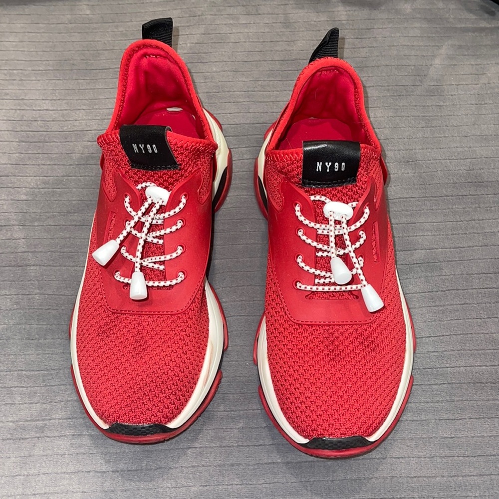 Red Steve Madden Slip On Sneakers